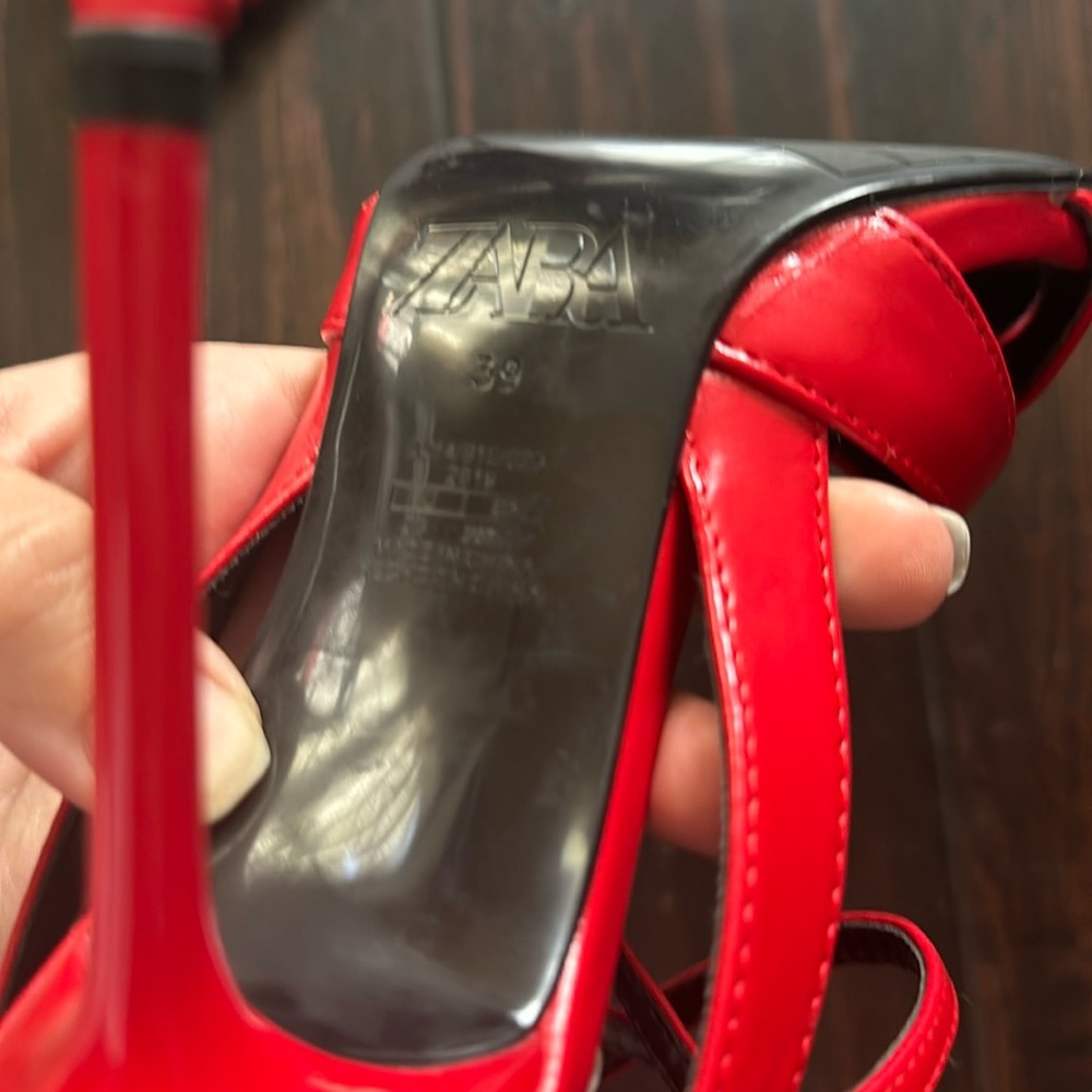 Sexy high heel shoes faux leather wedding prom date night party dance sh… - Picture 3 of 4